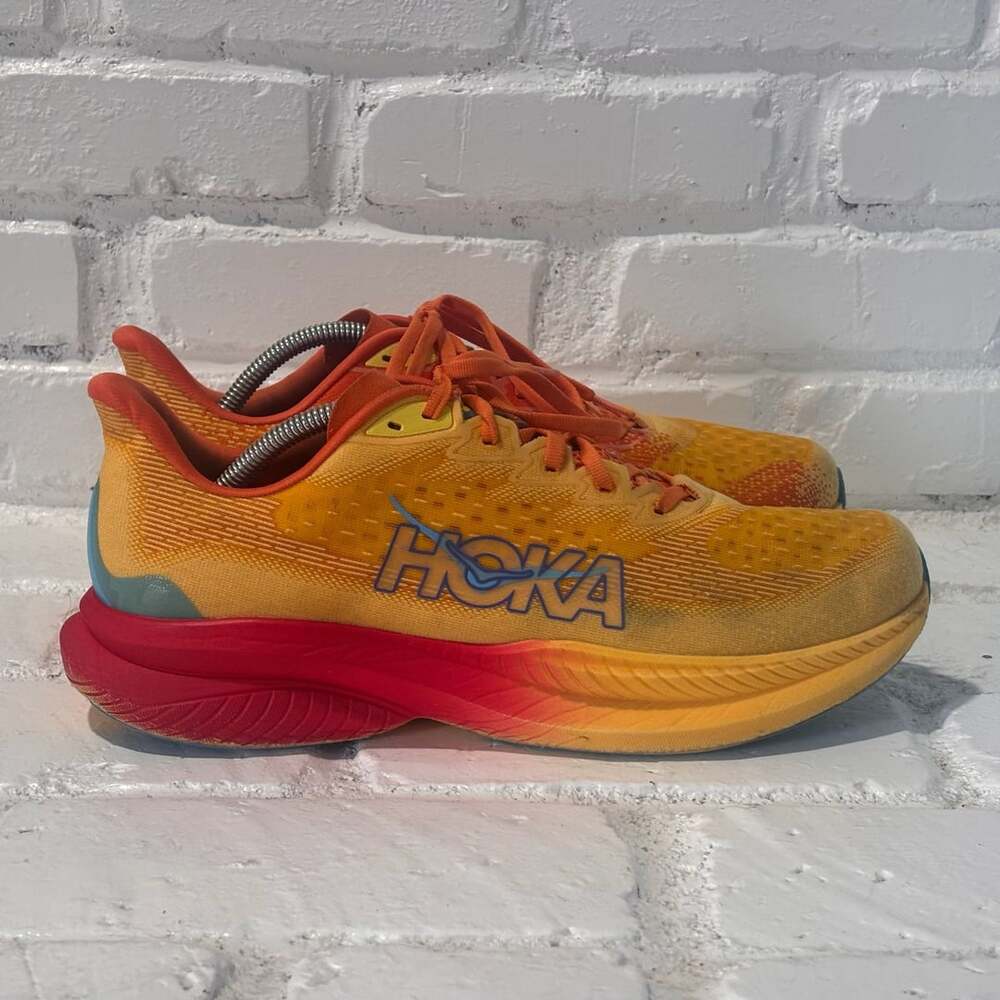 Hoka Mach 6 Mens size 11 Poppy Squash (orange/yellow) Running Shoes
